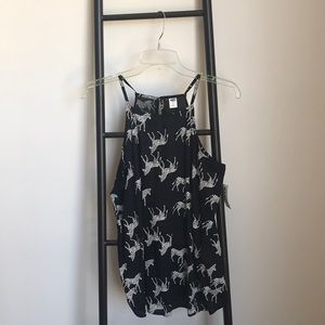 Old Navy flowy zebra print tank top new with tags